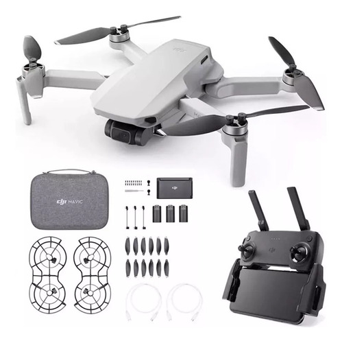 Drone Dji Mavic Mini Flymorecombo Con Cámara 2.7k Gris