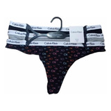 Set De 3 Tanga Calvin Klein Original Talla L/g