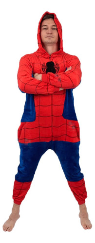 Pijama Kigurumi Invierno Niños Spiderman Disfraz