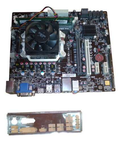 Placa Madre Ecs   Fm2  /   Cpu A4  /  2  Gb Ddr3 / Cooler 