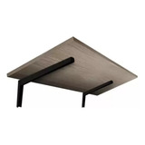 Mesa Dobravel Cor Nogueira Suporte Cor Preto 1,5x40x60cm