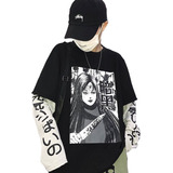 Camiseta Junji Oversize Con Mangas