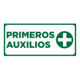 Cartel Primeros Auxilios - Línea Seguridad 14x30 Cm