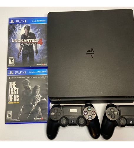 Sony Playstation 4 Slim 500gb+2 Joysticks + 2 Juegos Físicos