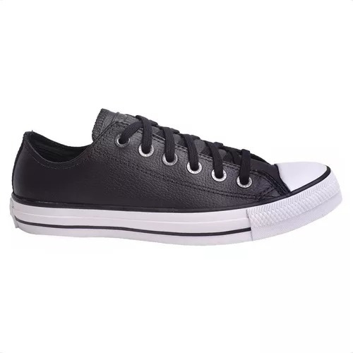 Zapatillas Converse Chuck Taylor All Star Ox Cuero Negro