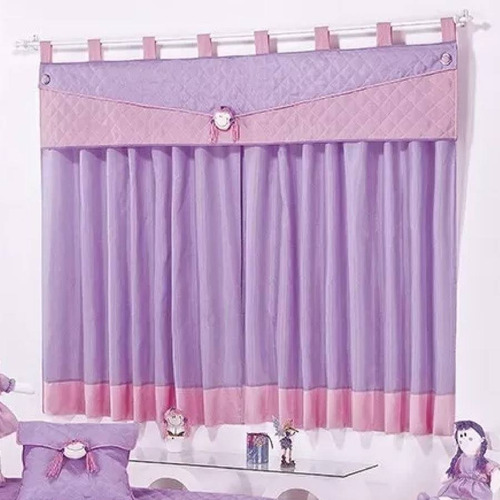 Cortina Para Quarto De Menina Rosa 2 Metros