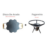 Tacho Disco De Arado Wok Original Ferro Fundido + Fogareiro