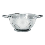 Escorredor De Massa Macarrão Legumes Inox Com Cabo Alça 24cm