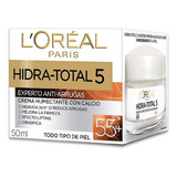 Crema Loreal Hidra Total 5 Antiedad Antiarrugas 55+ 50ml