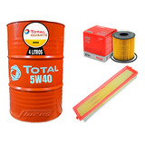 Cambio Aceite Total 5w40 4l + Kit Filtros Peugeot 307 1.6