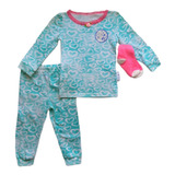 Pijama 3 Piezas Max & Olivia Niña - Verde Aqua  #264