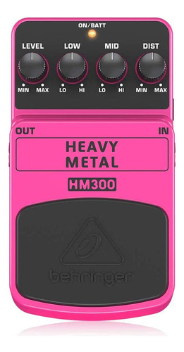 Pedal De Efecto Heavy Metal Behringer Hm300 Hm300