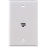 Placa De Pared Con Conector Ethernet Cat6 F / F Rj45 Httx...