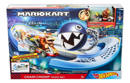 Hot Wheels Mario Kart Pista De Niveles Auto Donkey Kong