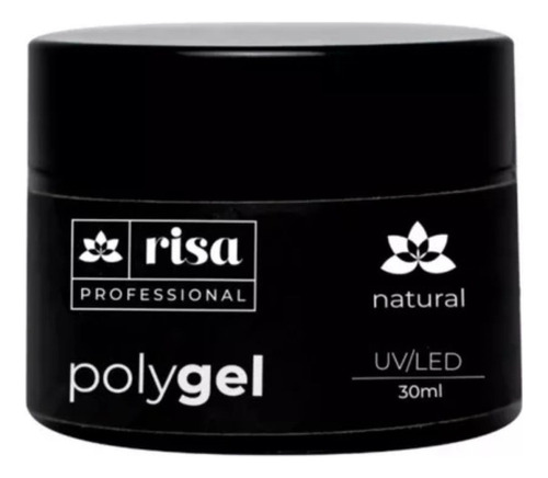 Poligel Risa Natural 30g Lançamento Pote Riza Polygel