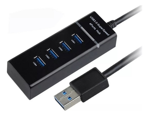 Hub Multipuertos Usb 3.0 4 Puertos De Alta Velocidad Luz Led