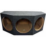 Car Audio Triple 12  Subwoofer Sellado Ángulo Trasero 3 Caja