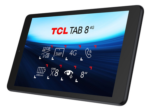 Tablet Tcl Tab 8 4g 32gb + 2gb Color Negro