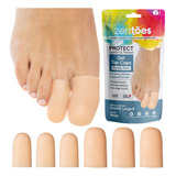 Zentoes Paquete De 6 Tapas De Gel Y Protector Para Los Dedos