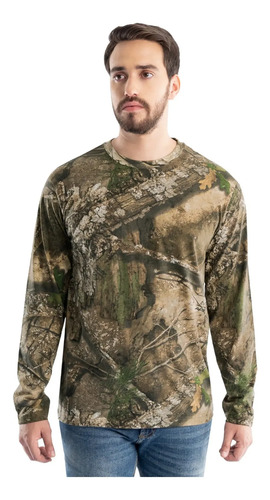 Playera Edge Manga Larga Hombre Caceria Camo Realtree Edge | Meses sin interés