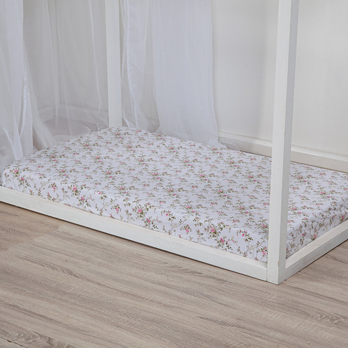 Lençol Mini Cama Montessoriano Avulso Elástico 100% Algodão 