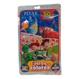 Libro Para Pintar Pixar Crayones Stickers Flow Pack Vértice