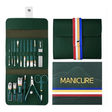 Set  De Manicure Portatil Profesional 16 Pcs 