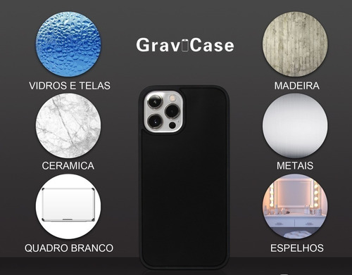 Capinha Case Anti-gravidade iPhone Encostou Grudou Novidade