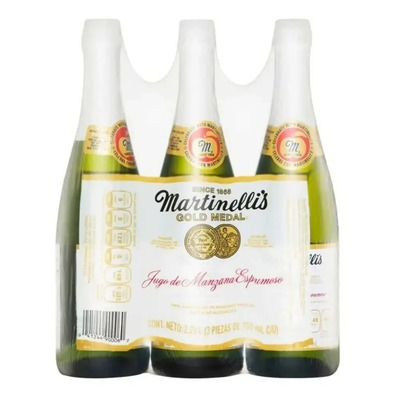 Jugo De Manzana Espumoso Martinelli's X 3 Botellas Con 750ml | MercadoLibre