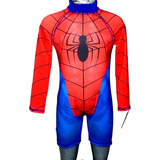 Traje De Baño Buzo Spiderman Talla 2-12