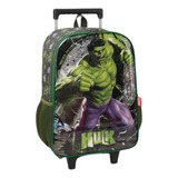 Mochila De Rodinhas Hulk Menino Infantil Atacado Costas Nova