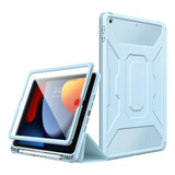 Funda Para iPad Moko 10.2 9a/8a/7a Gen C/portalápices/azul C