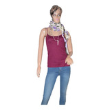 Jazmin Chebar Musculosa Basica De Algodon  Color Bordo 