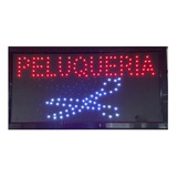 Letrero Led Luminoso 48x25cm Peluqueria