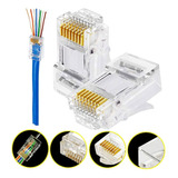  Cabos De Rede Rj45 Cat 5 - Conector Ethernet E Telefone