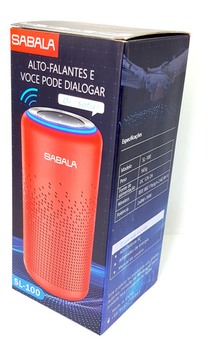 Caixinha De Som Bluetooth Sabala Ls-100 Não Tem Assistente