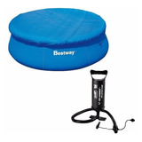 Cobertor Cubre Pileta Bestway 305cm + Inflador Aro Redonda