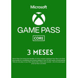 Xbox Game Pass Core 3 Meses [ Codigo Digital México ]