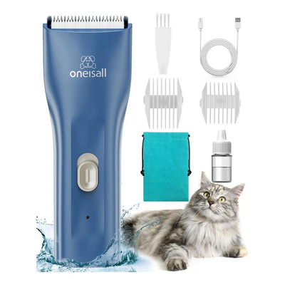 Oneisall® Cortapelos para mascotas Silenciosa para aseo de gatos y perros, pequeñas afeitadoras de bajo ruido para cabello mate, aprobado por veterinarios para mascotas pequeñas Usb Azul | MercadoLibre