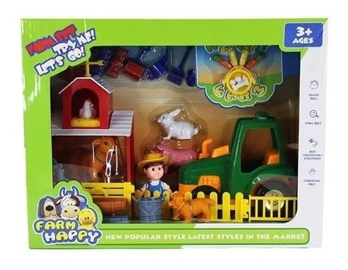 Granja Set De Animales Juguete Didáctico Juego Infantil Niño