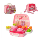 Set De Cocina Portatil Tipo Maleta Para Niñas