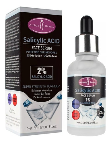 Serum Acido Salicilico Tratamiento Para Eliminar Acne Poros Tipo De Piel Todotipopiel