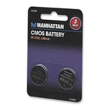 Bateria Pila Cmos Cr2032 Manhattan 2 Piezas 3v Litio Tarjet