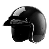 Casco Abierto Hawk 721 Classic Negro Brillante- Andes Motors