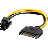 Cable Adaptador 15cm Alimentación Sata A Conector 6 Pinespci