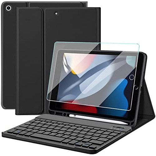 Funda Teclado Y Protector De Pantalla iPad De 10.2  9ª...