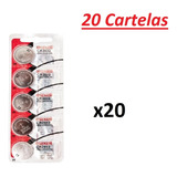 Bateria Maxell Cr2032- 20 Cartelas C/ 5 Unidades Em Cada