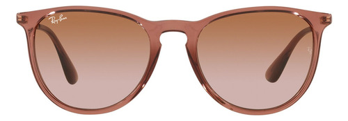 Gafas De Sol Ray-ban Para Hombre Y Mujer, Marco Marrón, Varilla Marrón, Lente Marrón Claro, Diseño Phantos