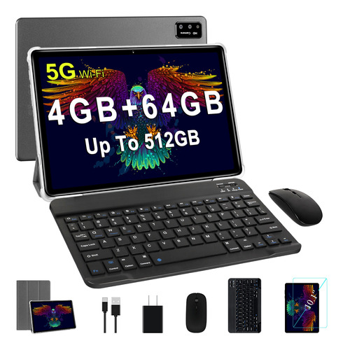 Tableta Sebbe Hd 10.1'' 64+4gb Memoria Ram Teclado Bluetooth