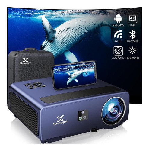 Proyector Hd 1080p 4k Con Wifi Y Bluetooth, Xnoogo 1000 Ansi